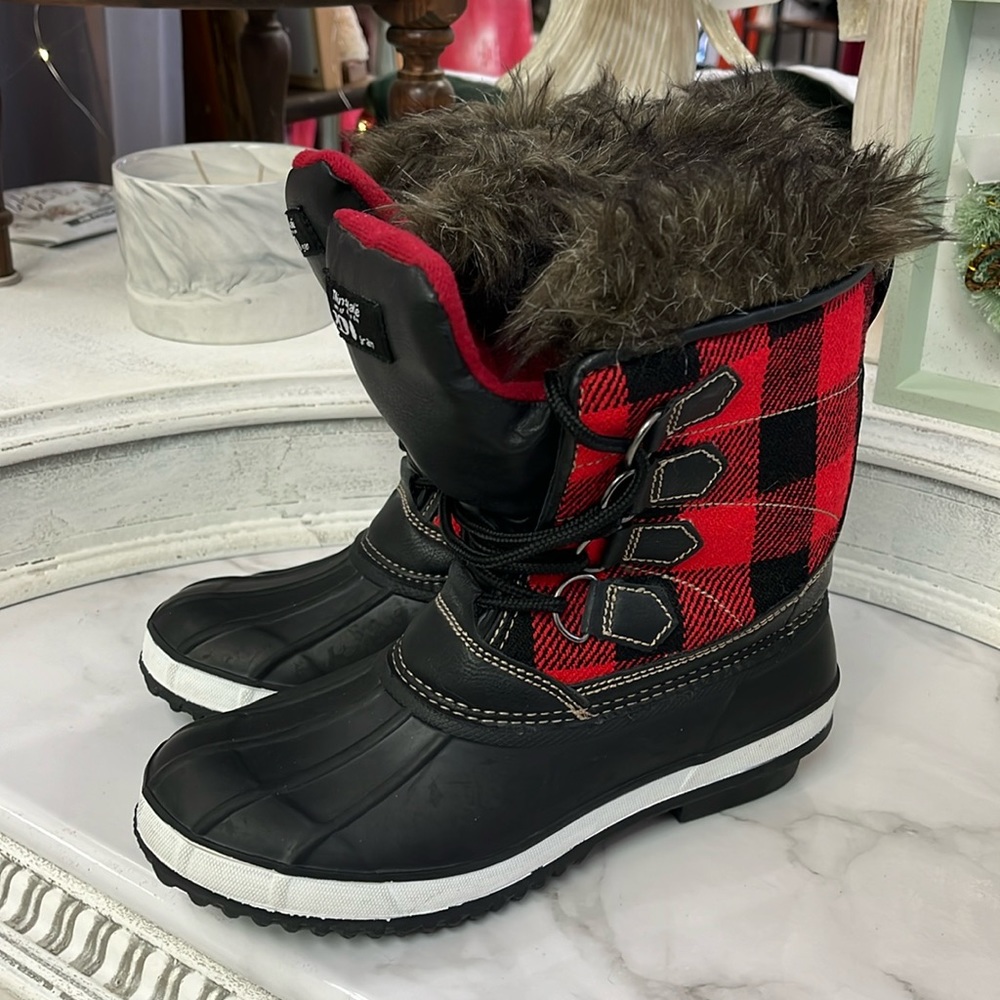 Plaid Thinsulate Boots - image 1